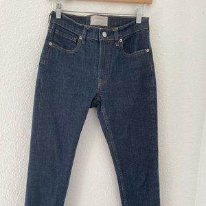 Everlane Dark Blue Skinny Jeans High Rise Slim Fit  In Women's Sz 26 Regular